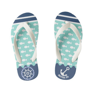 Tongs de mer nautique. Pour enfants