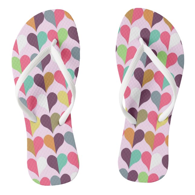 Tongs De Nombreux Coeurs Design Flip Flops (Semelle)