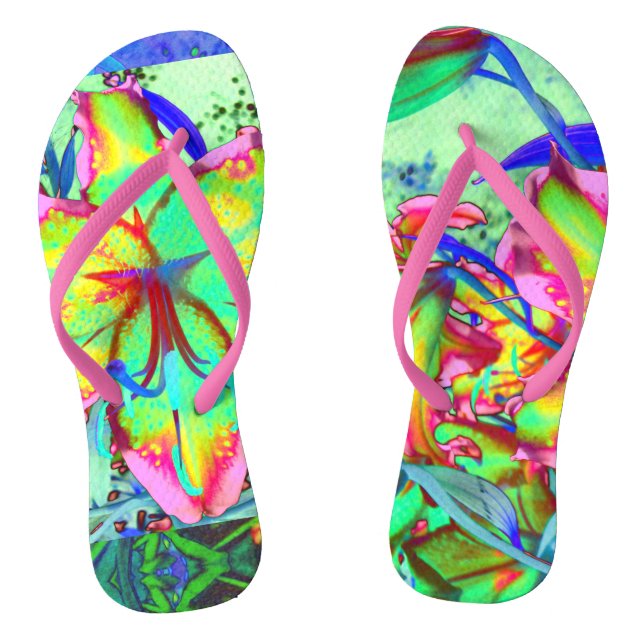 Tongs Débardeur de tapis de souris à lime tropicale rétr (Semelle)