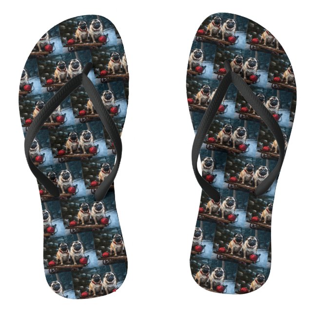 Tongs Décor de Noël carlin Snowy Sleigh (Semelle)