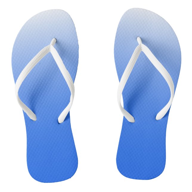 Tongs dégradé à deux tons ombre électrique bleu (Semelle)