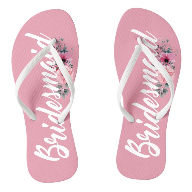 Tongs Demandes de mariage simples pour demoiselles d'hon (Semelle)