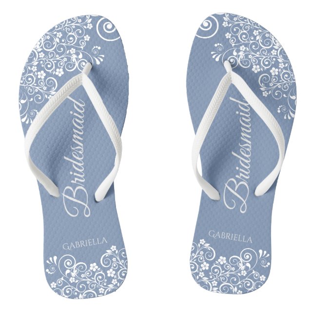 Tongs Dentelle blanche sur le Mariage de la servante Dus (Semelle)