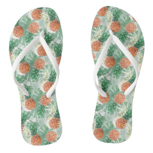 Tongs Des ananas, un couple mignon.