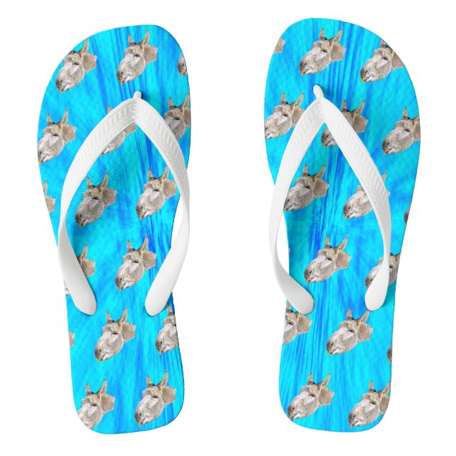 Tongs Design Donkey de la teinture de tarte bleue (Semelle)