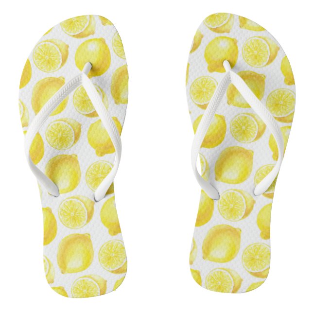 Tongs Design motif citron (Semelle)