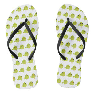 Tongs Dessin d'oiseau vert