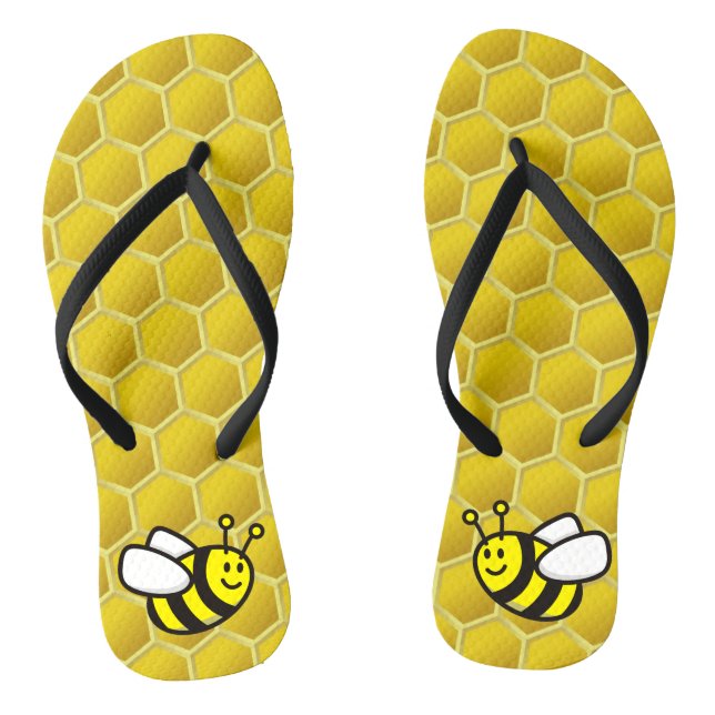 Tongs Dessin sur les abeilles (Semelle)