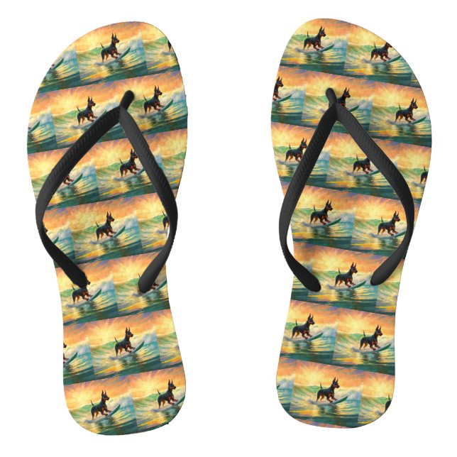 Tongs Doberman Beach Surf Peinture (Semelle)