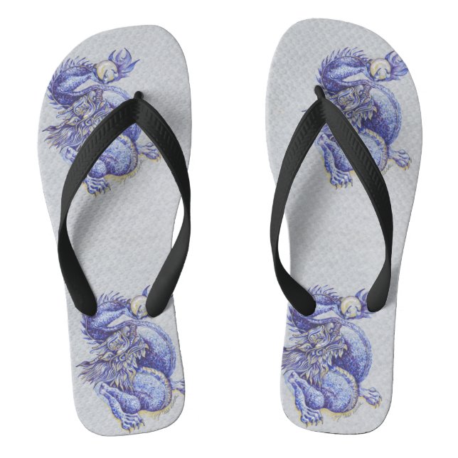 Tongs Dragon bleu (Semelle)