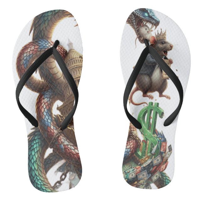 Tongs Dragon & Mouse Power Flip-Flops – Fantasy Meets Fo (Semelle)
