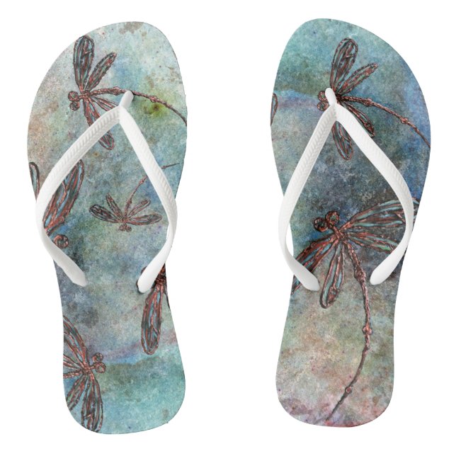 Tongs Dragonflies en bronze Starry Sky (Semelle)