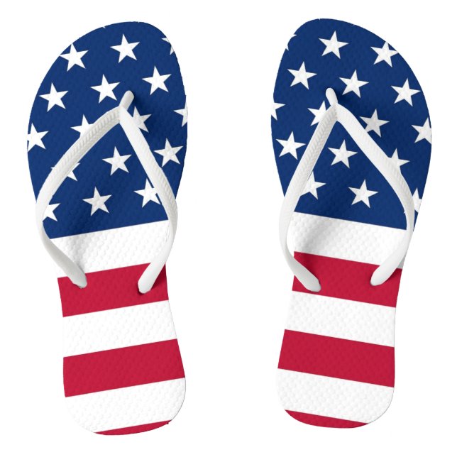 Tongs Drapeau américain Flops Sandales (Semelle)