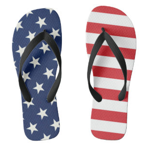 Tongs Drapeau américain patriotique étoiles et rayures