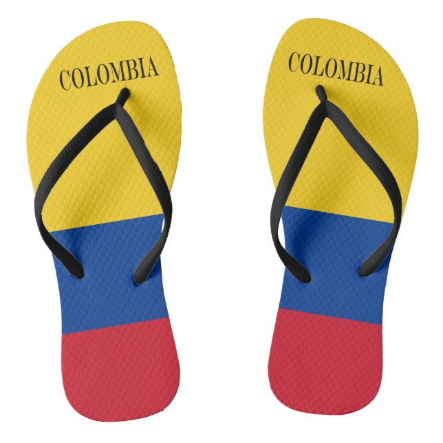 Tongs Drapeau Colombie - Bandera De Colombia (Semelle)