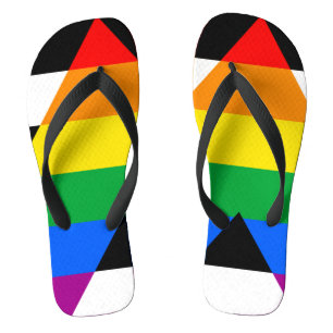 Tongs Drapeau d'allié LGBTQ+