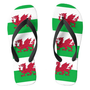 Tongs Drapeau de dragon gallois