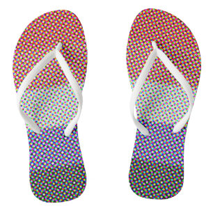 Tongs Drapeau de fierté cupioromantique abstrait