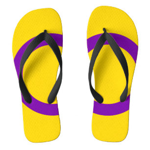 Tongs Drapeau de fierté intersexe