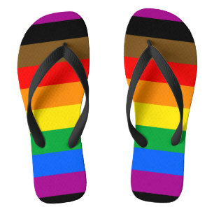 Tongs Drapeau de la fierté arc-en-ciel de Philly