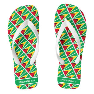 Tongs Drapeau de la GUYANE Guyanais personnalisé patriot