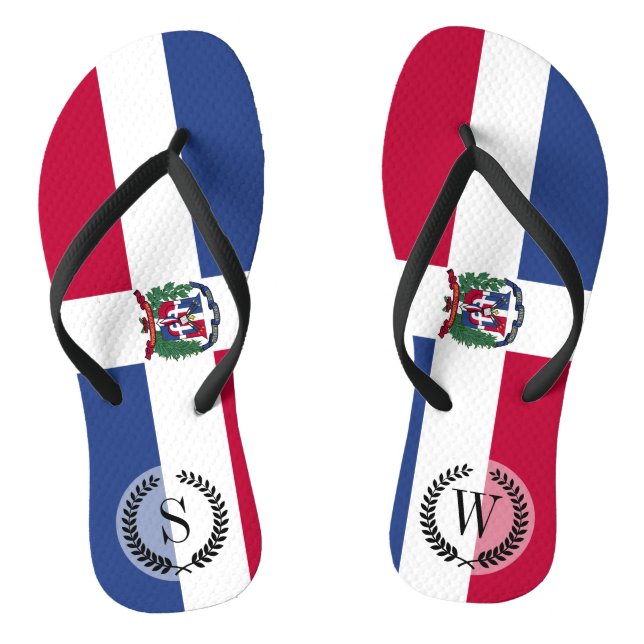 Tongs Drapeau de la République dominicaine (Semelle)