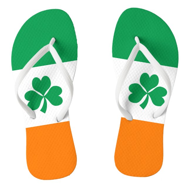 Tongs Drapeau de l'Irlande Shamrock (Semelle)