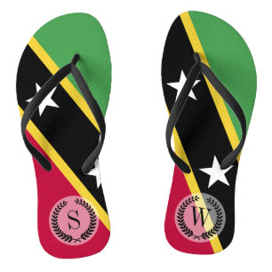 Tongs Drapeau de Saint-Kitts-et-Nevis
