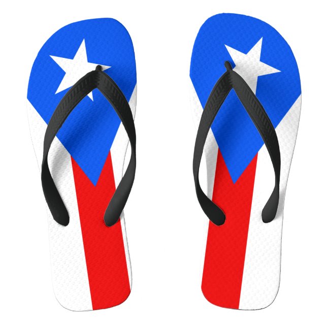 Tongs Drapeau des bascules électroniques de Porto Rico (Semelle)