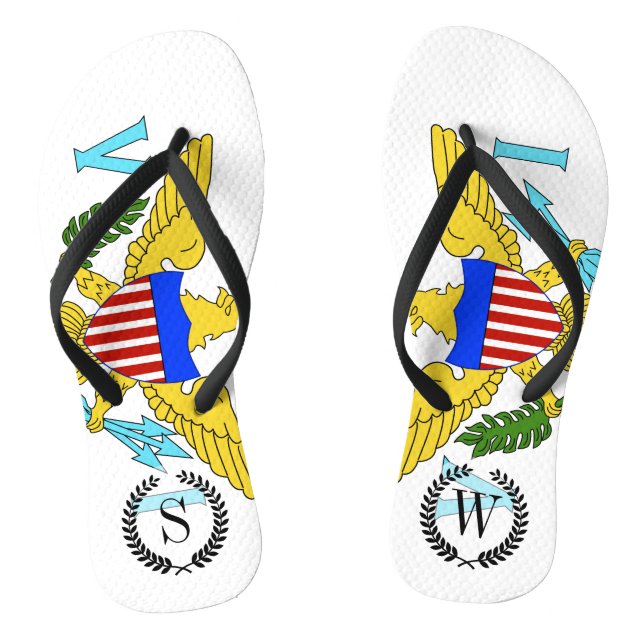 Tongs Drapeau des îles Vierges américaines (Semelle)