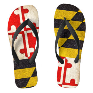 Tongs Drapeau du Maryland - Grunge