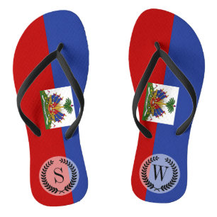 Tongs Drapeau haïtien classique