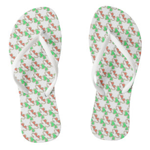 Tongs Drapeau irlandais St. Patrick's Day Shamrock sucre