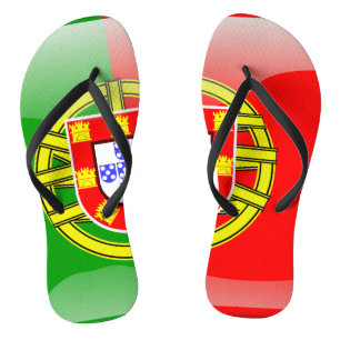 Tongs Drapeau lustré portugais