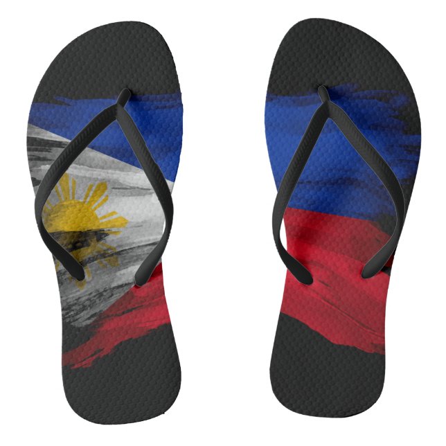 Tongs Drapeau philippin bracelet, drapeau national (Semelle)