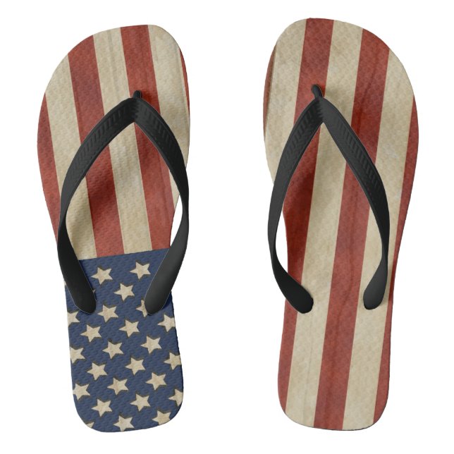 Tongs Drapeau vintage américain (Semelle)