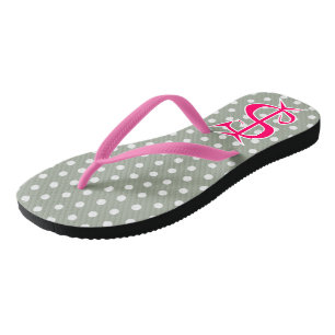 Tongs Drôle argent rose Dollar Signal point Imprimer ton