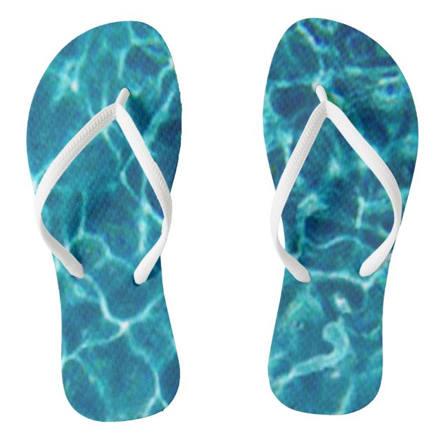 Tongs Eau de la piscine bleue (Semelle)