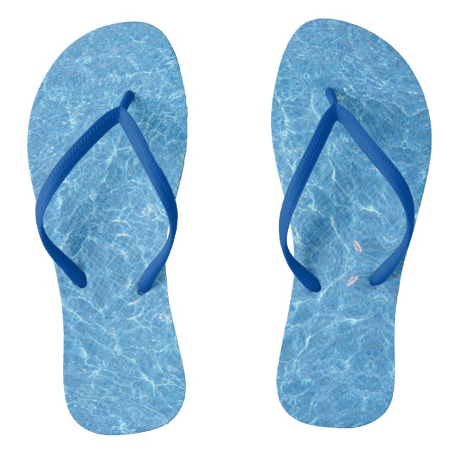 Tongs Eau Personnalisable Aqua Blue Slim Straps Adulte (Semelle)