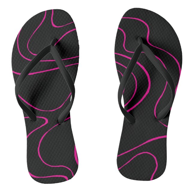 Tongs Ebb et flux 2 - Magenta et noir (Semelle)