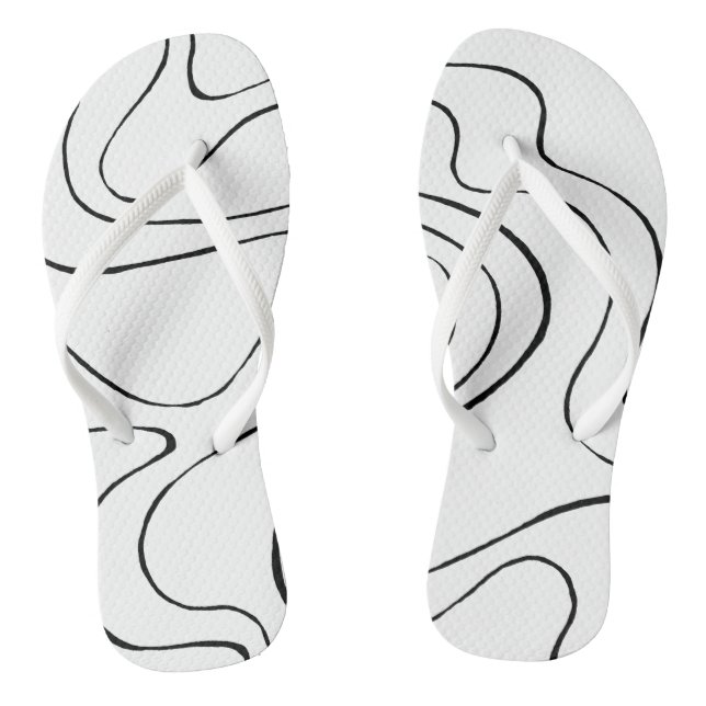 Tongs Ebb et flux 2 - Noir et blanc (Semelle)