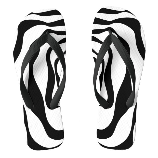 Tongs Ebb et flux 4 - Noir et blanc (Semelle)