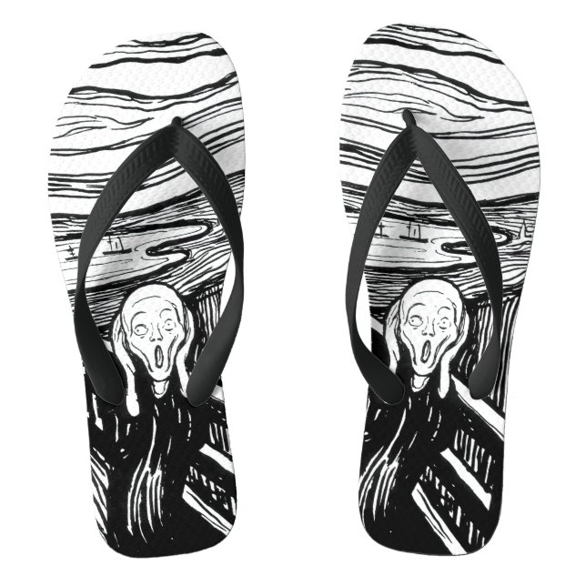 Tongs Edvard Munch - La lithographie de cri (Semelle)