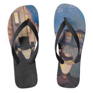 Tongs Edvard Munch - Soirée sur Karl Johan Street
