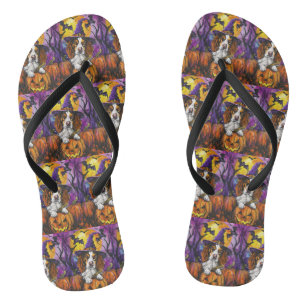 Tongs Éffrayant Bretagne Espagnol Halloween Citrouille s