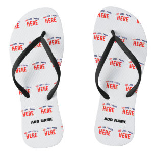 TONGS ÉLÉGANT BLANC PERSONNALISABLE MODERNE VERIFIED MAR