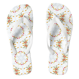 Tongs Élégant floral Vintage