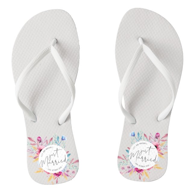 Tongs Élégant Mariage marié | Retourner les volets (Semelle)