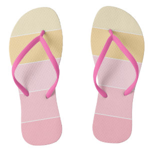 Tongs Élégant Moderne Couleurs Lumineuses Rose Rouge Jau