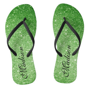 Tongs Emerald Green Parties scintillant Glitz & Glam Per
